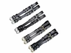 Leather Cheek Pieces for Horse Bridles, Buckle Cheekpieces in Black and Brown