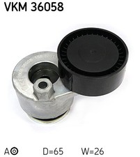 SKF VKM 36058 TENSIONER PULLEY, V-RIBBED BELT CENTRE,UPPER FOR NISSAN,RENAULT