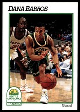 1991-92 Hoops Dana Barros Seattle SuperSonics #438