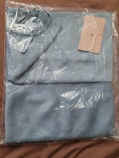 BHLDN Dress Cali Charmeuse Midi Slip Cowl Neck in Satin Ice Blue, Never Opened