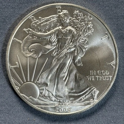 2009 American Silver Eagle 1 oz .999 Fine Silver BU Tube Fresh