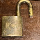 5-Vintage US Padlock, 1-USN Padlock; KMC lock, US, & WB Locks — photo 7