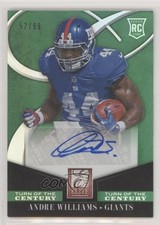 2014 Elite Rookie Turn of the Century Signatures 52/99 Andre Williams Auto 2jq