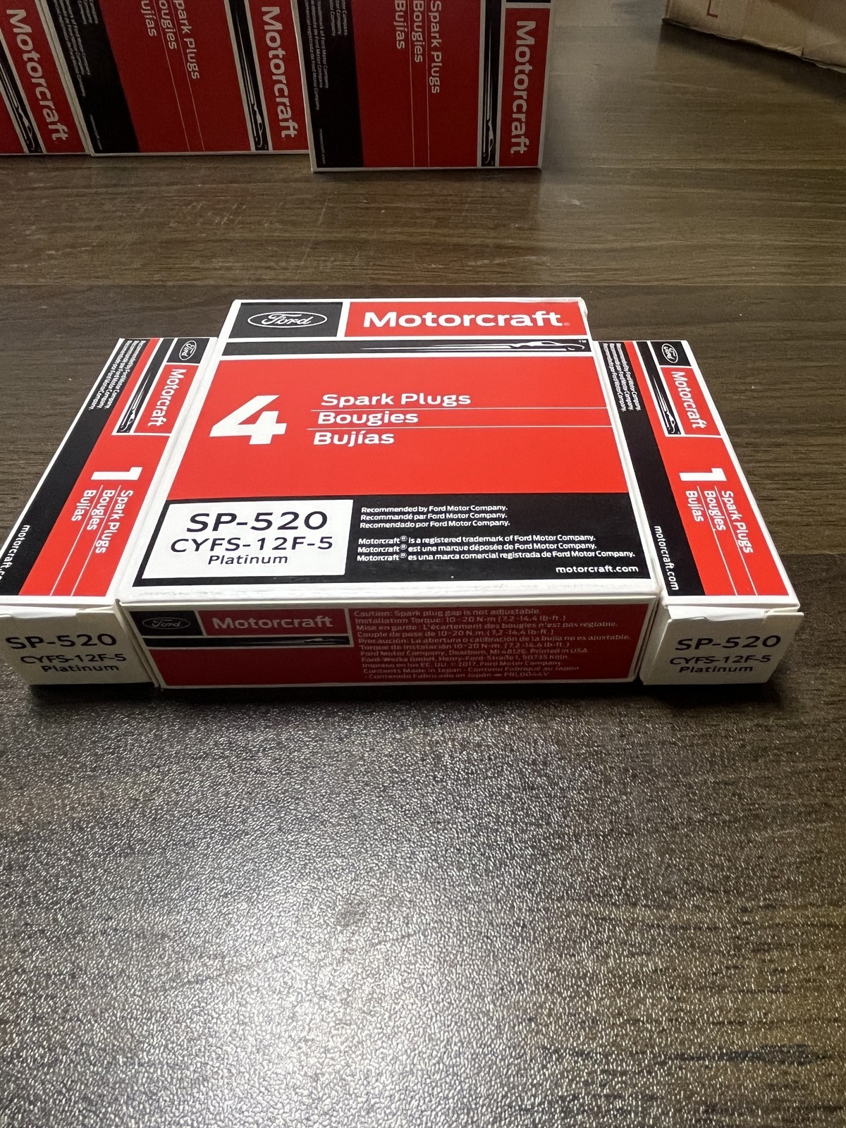 6 PACK Genuine OEM Motorcraft SP520 SP-589 Spark Plugs Ford CYFS12F5 Brand New