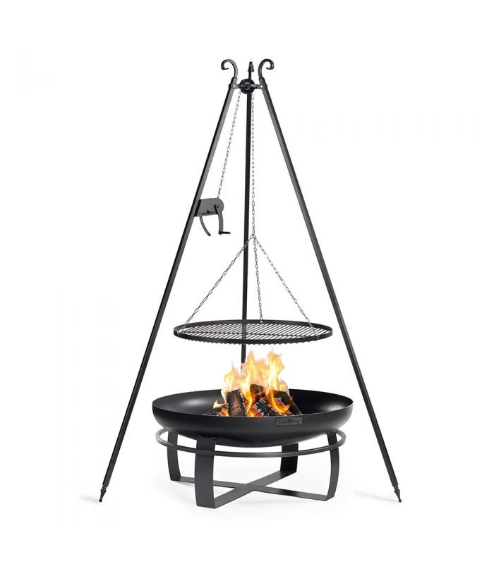 Braséro VIKING 80cm CookKing multifonction avec grille en acier