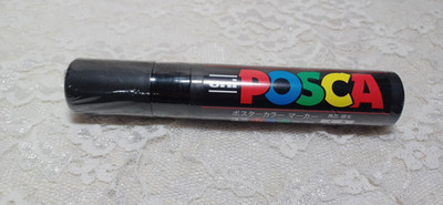 Uni Posca Water Resistant Based Extra thick Paint Marker PC17K  Black Lg Marker
