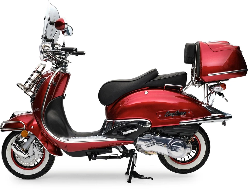 Motorroller 50 ccm Burnout EasyCruiser Dunkelrot Metallic 45 km/h - Bild 2 von 4