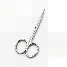 Cuticle Small Curved Toe Nail Scissors Fine Point Manicure Nail Art Shears 3.5"