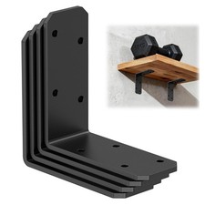 3x3x1.2 Inch L Bracket For Wood 90 Degree Angle Galvanized Corner Brace 4PCS