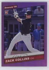 2020 Panini Donruss Retro 1986 Variations Holo Purple Zack Collins #247 00li