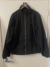 Fred Perry Jacket Lightweight Large Black Pre Owned Excellent Condition