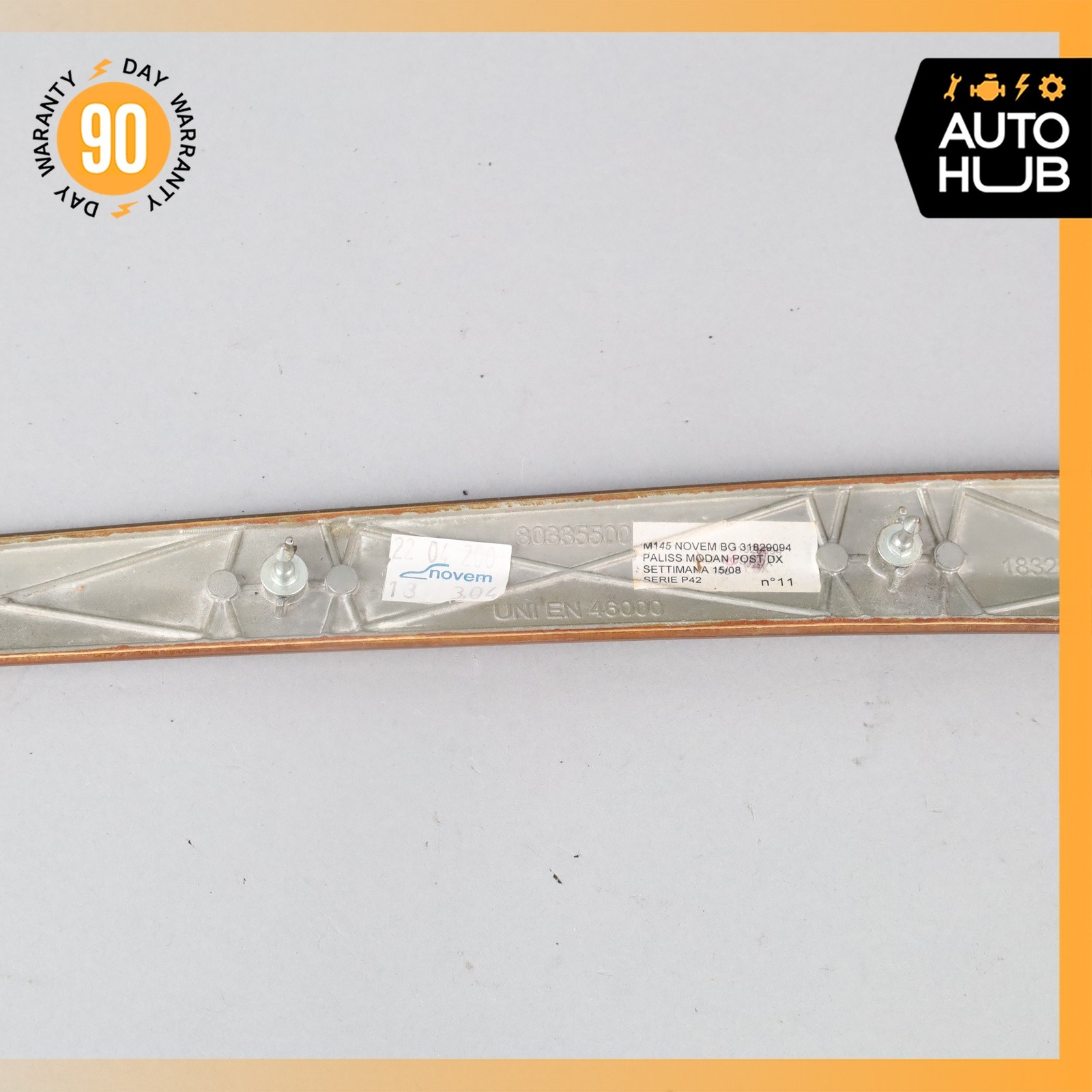 08-19 Maserati GranTurismo M145 Rear Right Side Door Panel Trim Wood OEM
