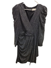 Eliza J Metallic Cocktail Dress Women's Size 8 Elegant Party Wedding Guest