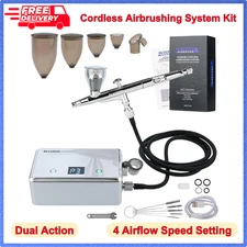 Master Airbrush Powerful Cordless Airbrushing System Rechargeable Air Compressor