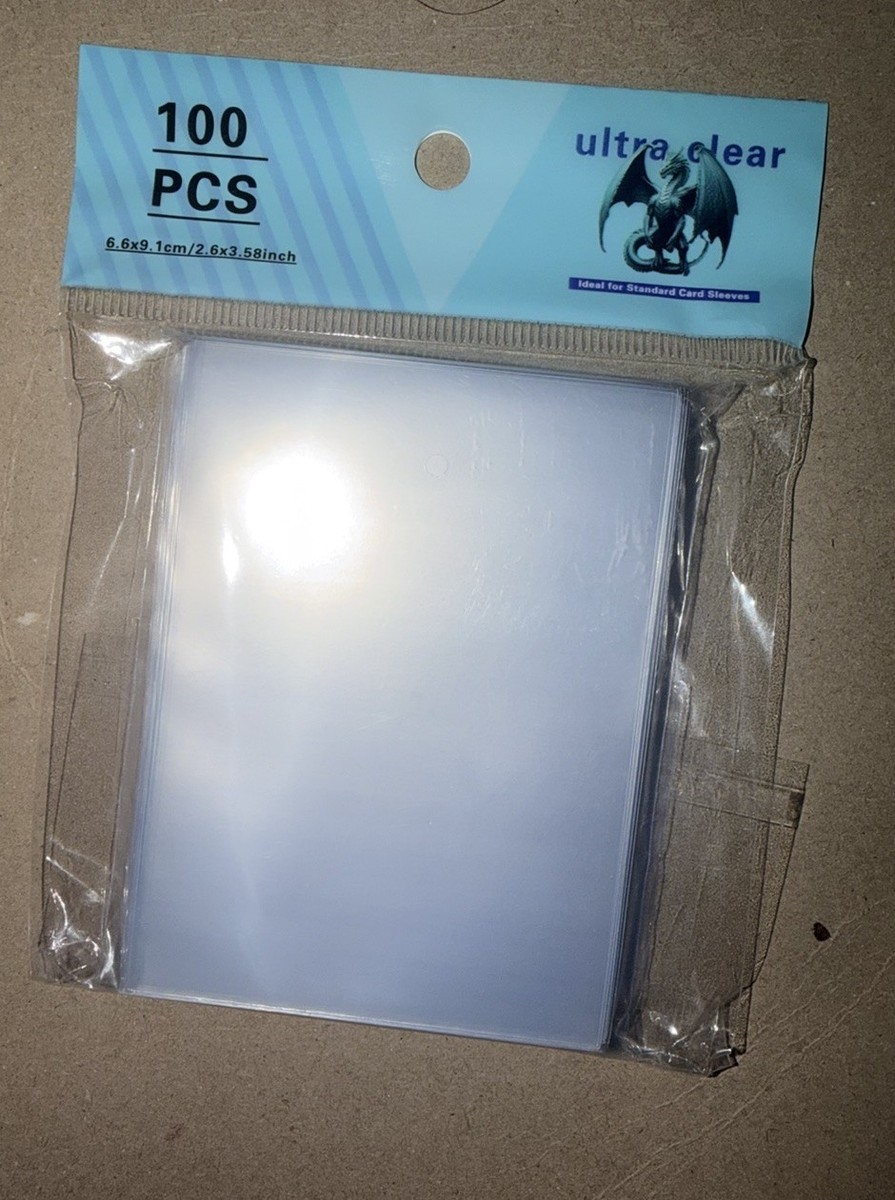 25 Packs Ultra Clear Card Sleeves (100 Each)  New Bulk Deal