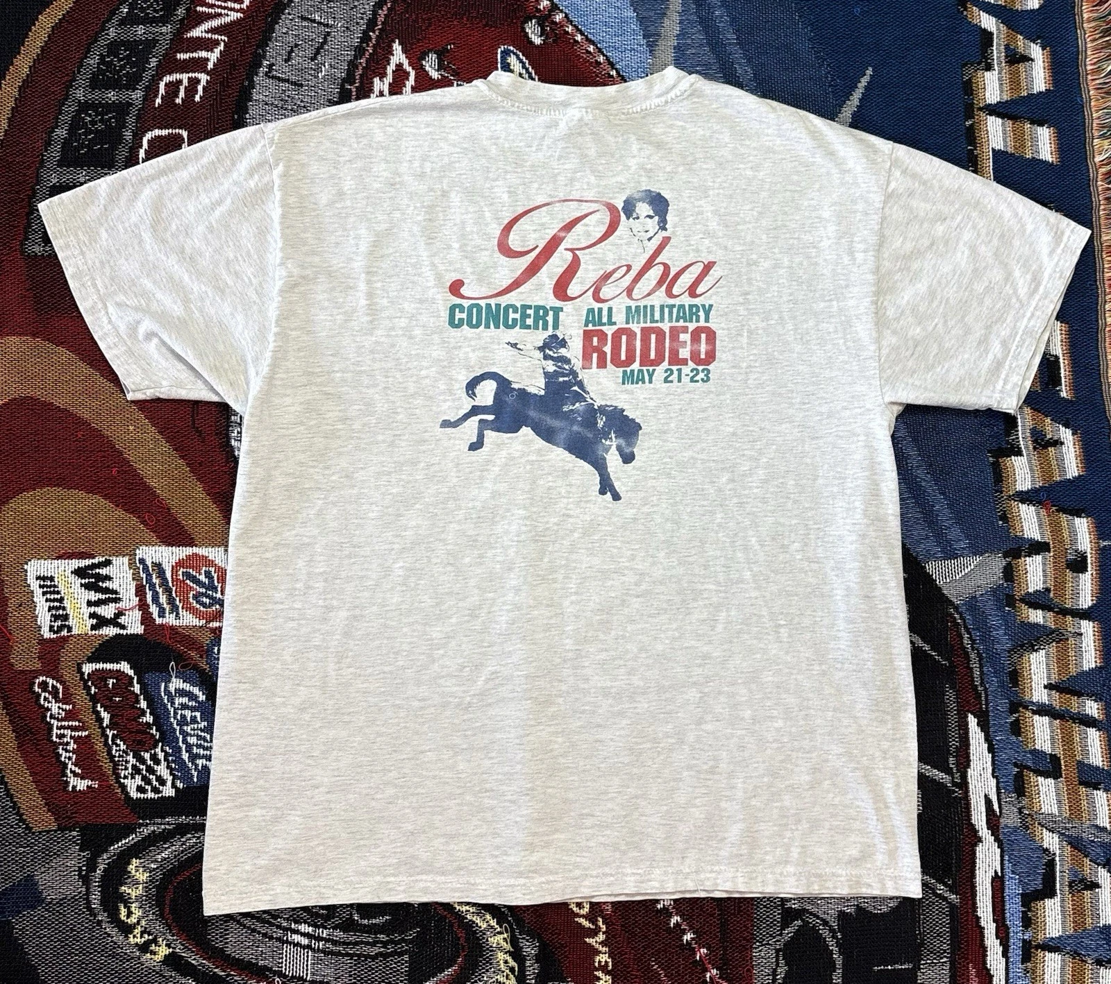 Vintage Reba Mcentire Shirt Concert 1999 Camp Pendleton All Military XL Hanes