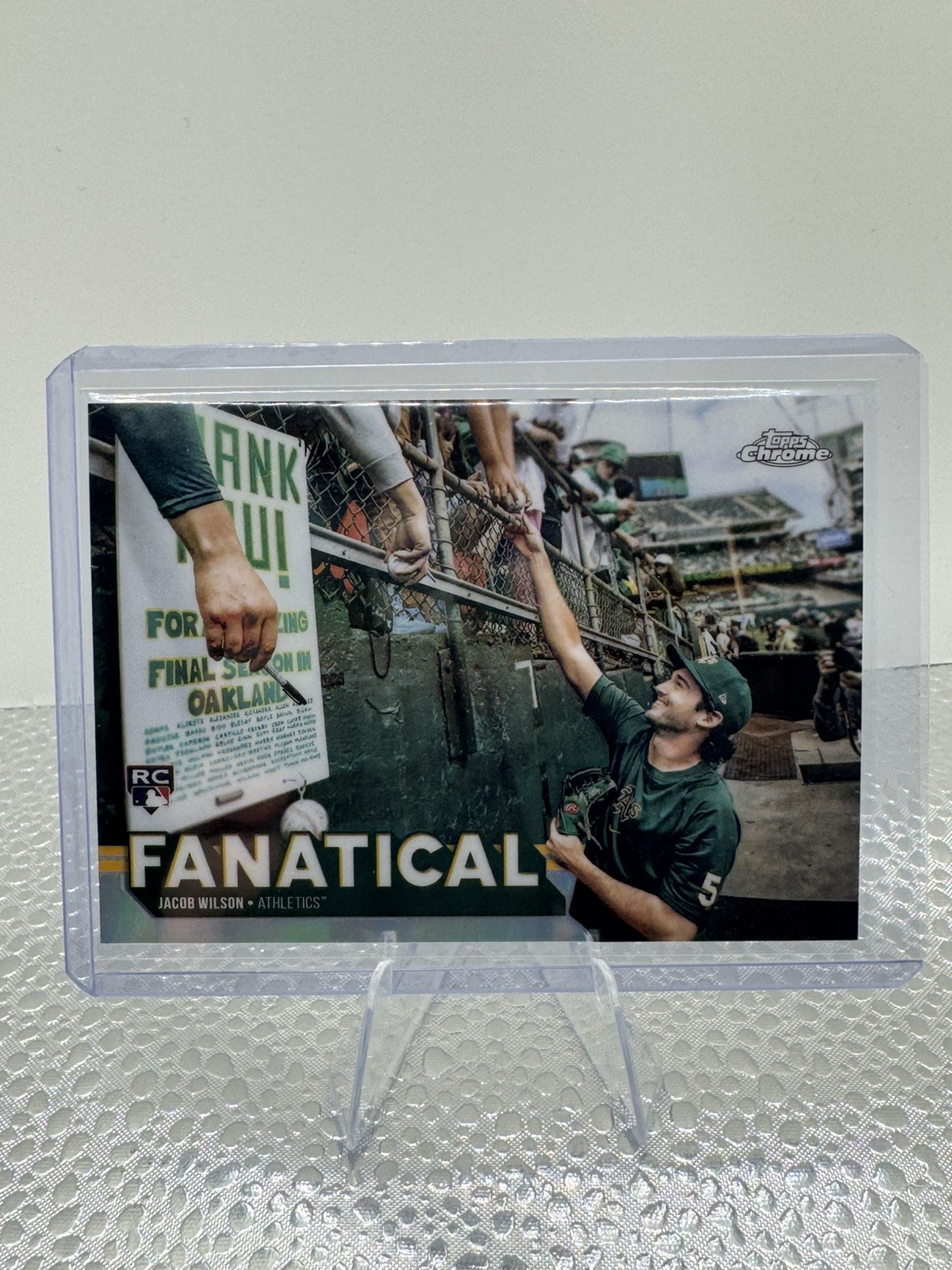 Jacob Wilson RC 2025 Topps Chrome Fanatical Athletics #FAN-23