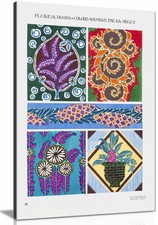 Pattern 10 Framed Canvas Print, Pictures for Home Walls Decor