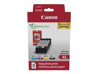 Canon CLI-571XL / 0332C006 Tinten Sparset Schwarz, Cyan, Magenta, Gelb (4 StüCk)