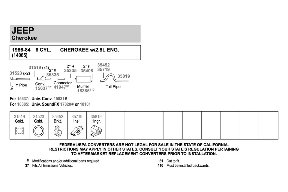 For Ford F-150 1975-1978 Walker 35819 Steel-Rubber Silver-Black Exhaust Hanger Foto 3 de 4