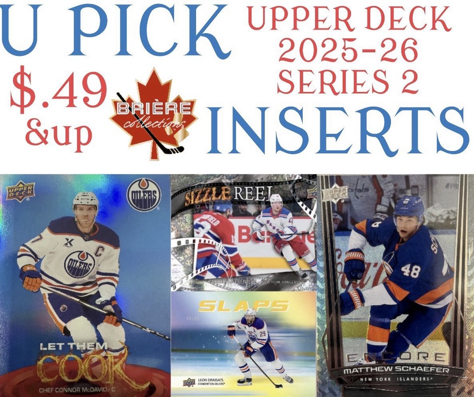 $0.25ea💥ENCORE GLOW-UP LTC SIZZLE REEL💥U PICK INSERTS 2025-26 SERIES 2 UD