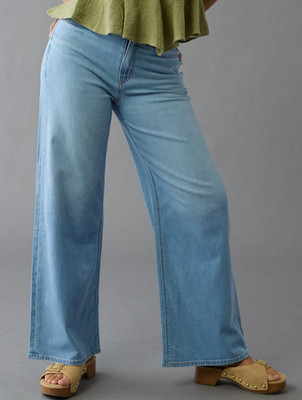 NWT American Eagle Curvy dreamy drape baggy wide leg super high-rise 20 reg