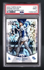2024 Topps 50/50 Chrome Refractor #100 Shohei Ohtani Dodgers PSA 9 MINT