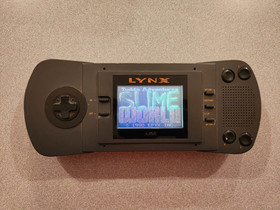 Atari Lynx Model 1 w/ 3 Games Case & Car Plug - Tested - No Battery Cover