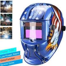 Solar Powered Welding Helmet Pro Auto Darkening Hood Mig Tig Arc Welder Mask US