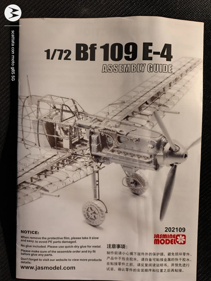 Messerschmitt Bf109E-4 JasModel, scala 1/72 - Immagine 2 di 2