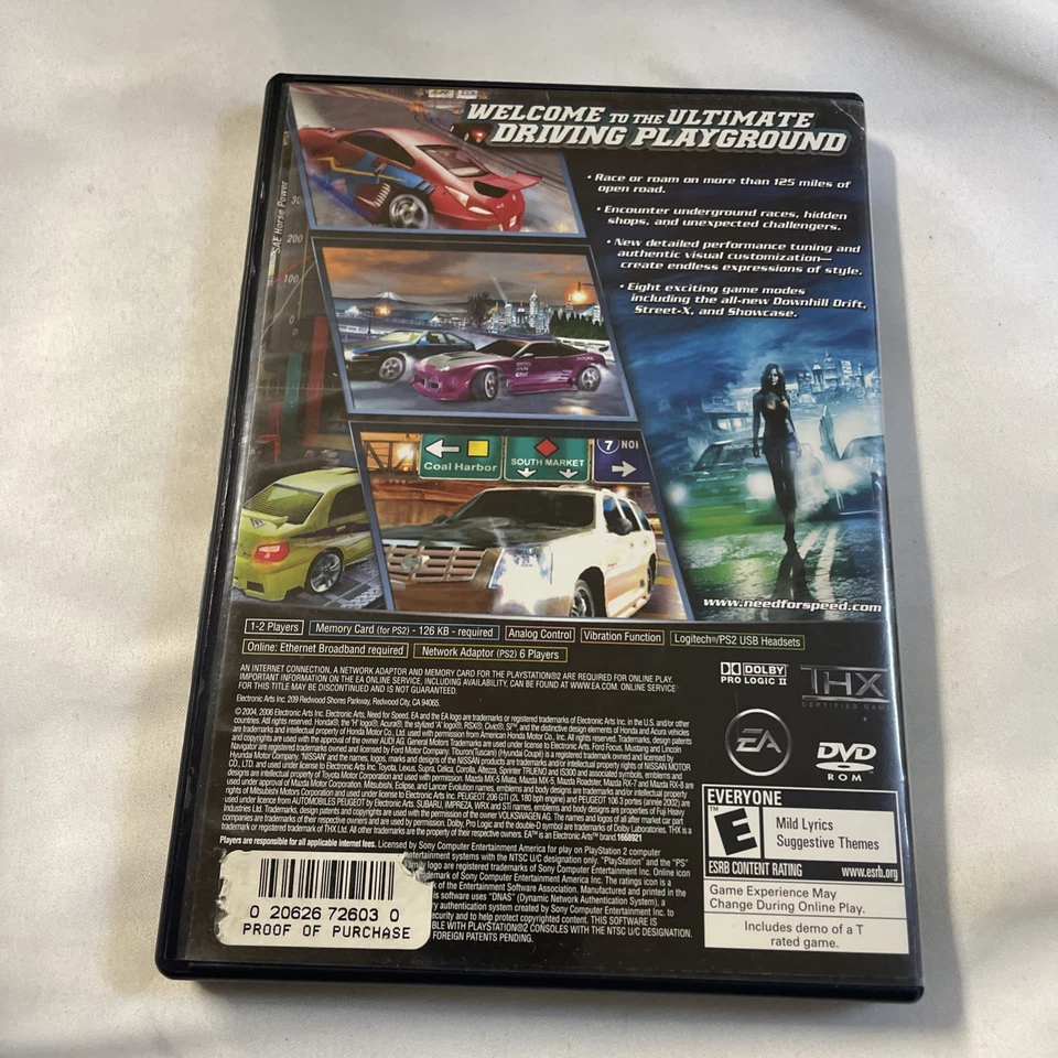 Need for Speed: Underground 2 (Sony PlayStation 2, 2004) PS2 - Complete CIB ! - Bild 2 von 4