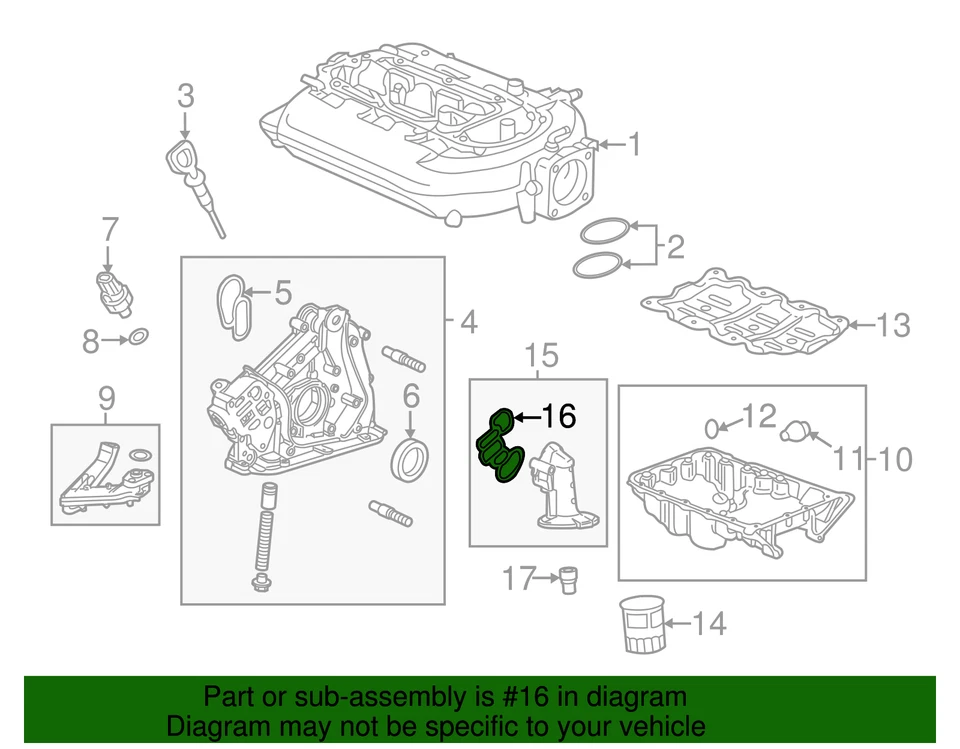 Junta base filtro aceite original Honda 15302-5G0-A00 Foto 3 de 4