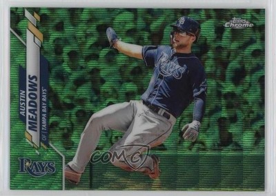 2020 Topps Chrome Green Wave Refractor 46/99 Austin Meadows #113 sy5
