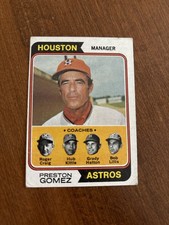 Preston Gomez Roger Craig Hub Kittle Grady Hatton Lillis 1974 Topps #31 Astros