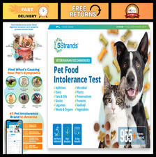 Pet Food Intolerance Test for Dogs Cats - 825 Items Tested, Allergy Detection