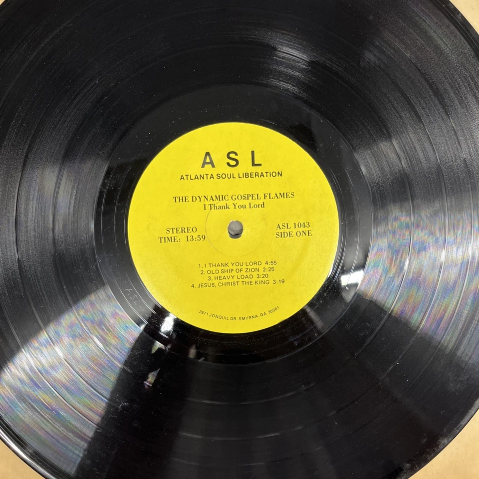 The Dynamic Gospel Flames I Thank You, Lord LP Atlanta Soul Liberation Foto 3 de 3