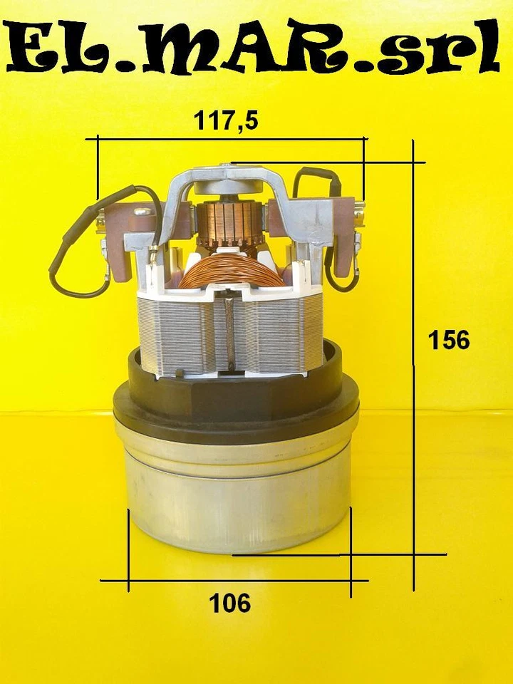 ELMAR MOTORE BISTADIO 850 W aspiratore industriale aspirapolvere