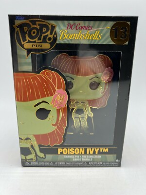 Funko Pop Large Enamel Pin-DC Comics Bombshells-Poison Ivy (#13,NEW)