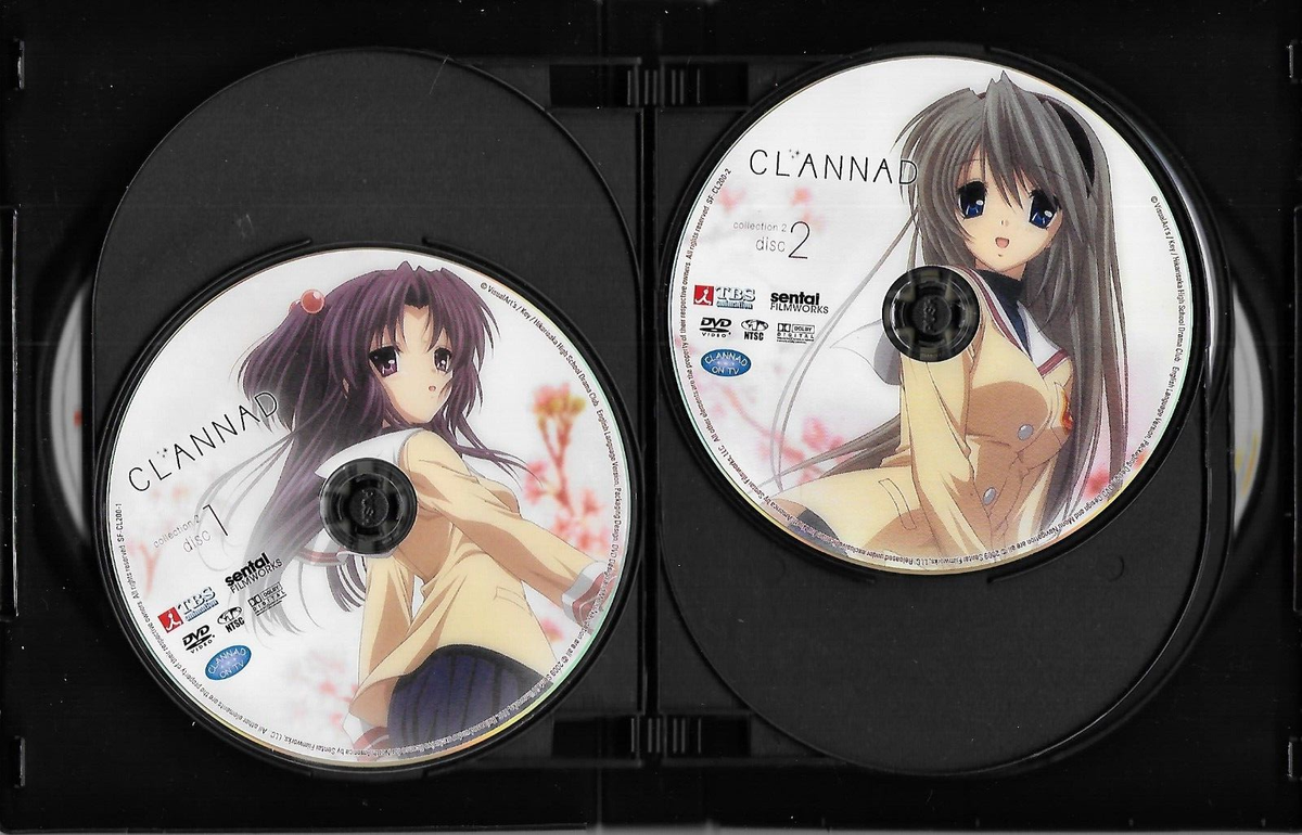 Clannad Collections 1&2 and After Story Collections 1&2, 8 DVDs in