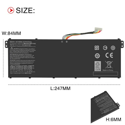 3200mAh AC14B8K Akku Für Acer Aspire KT.0040G.004 ES1-111 ES1-311 V3-112P V3-111 - Bild 1 von 4