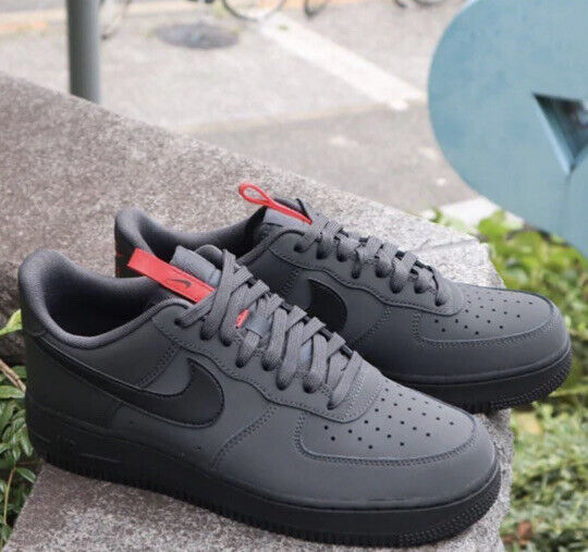 Nike Air Force1 07 US UK 13! Black/Red/Grey Anthracite Nike Air Force1 07 US UK 13! Black/Red/Grey Anthracite