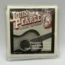 One Set John Pearse Silk & Phosphor Bronze Acoustic Guitar Strings 12-53 610LM