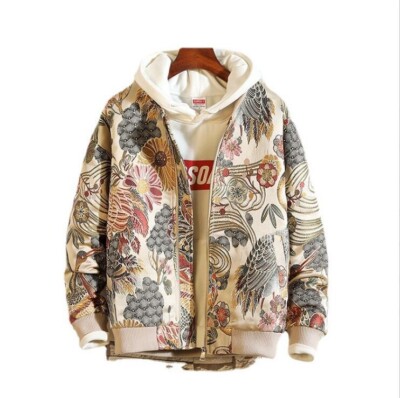 Japanese Embroidery Men Jacket Coat Man Autumn New Coat