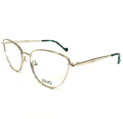 Liu Jo Eyeglasses Frames LJ2148 709 Shiny Gold Cat Eye Full Rim 53-18-140