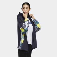 NWT Adidas FARM RIO HOODED TRACK TOP Legend Ink Green Size L FT8693 70