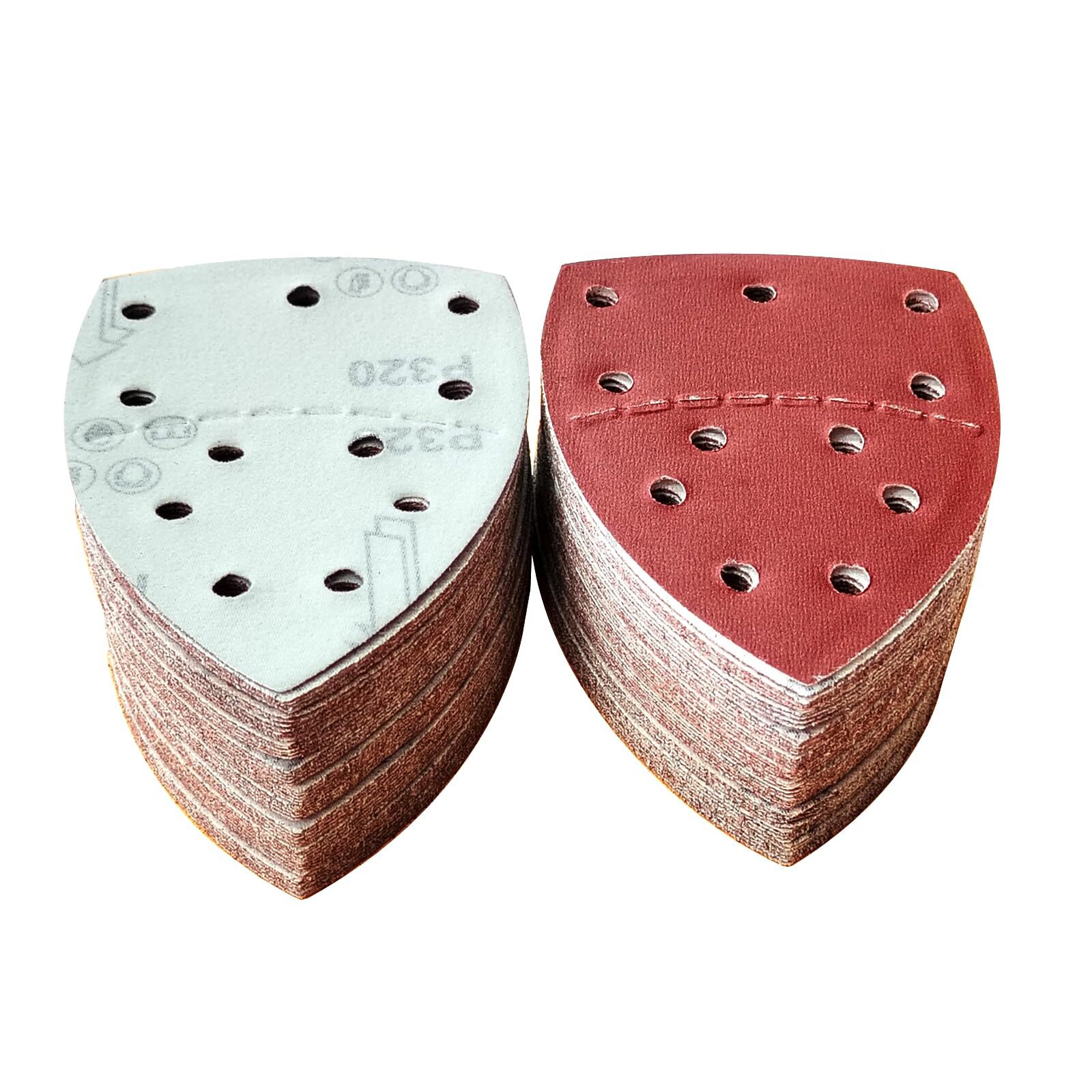 Wanmutrun Mouse Carta Vetrata 100 pezzi 11 Fori 105x152mm 320Grana Usato (V0N)