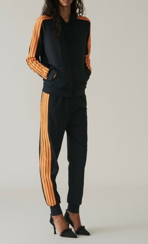 Ganni track suit jogger pants zip up 