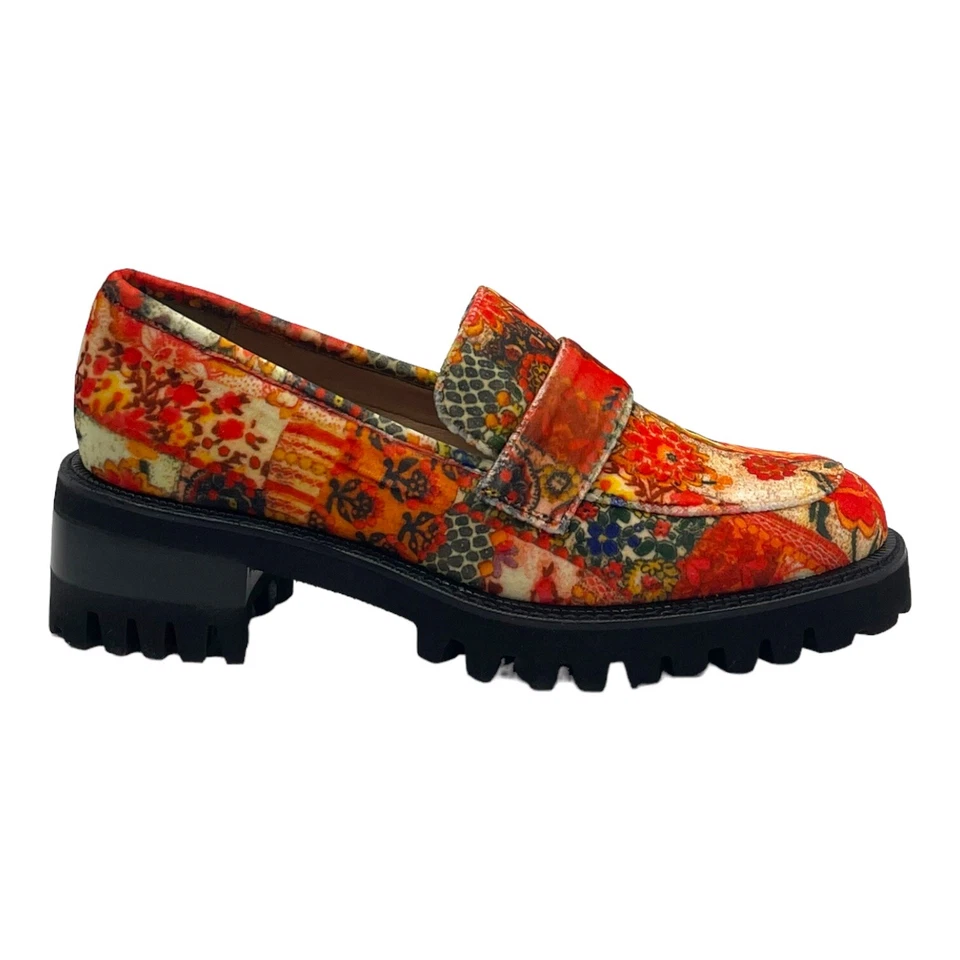 Zapatos de salón AEROSOLES & LAURA ASHLEY 9,5 de terciopelo RONNIE gruesos florales Foto 4 de 4