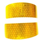 2 Reflexfolie Reflektorfolie reflektierend Reflektor Band Folie Streifen Gelb