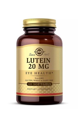Solgar Lutein 20 mg 60 Softgels Best By 03/2025